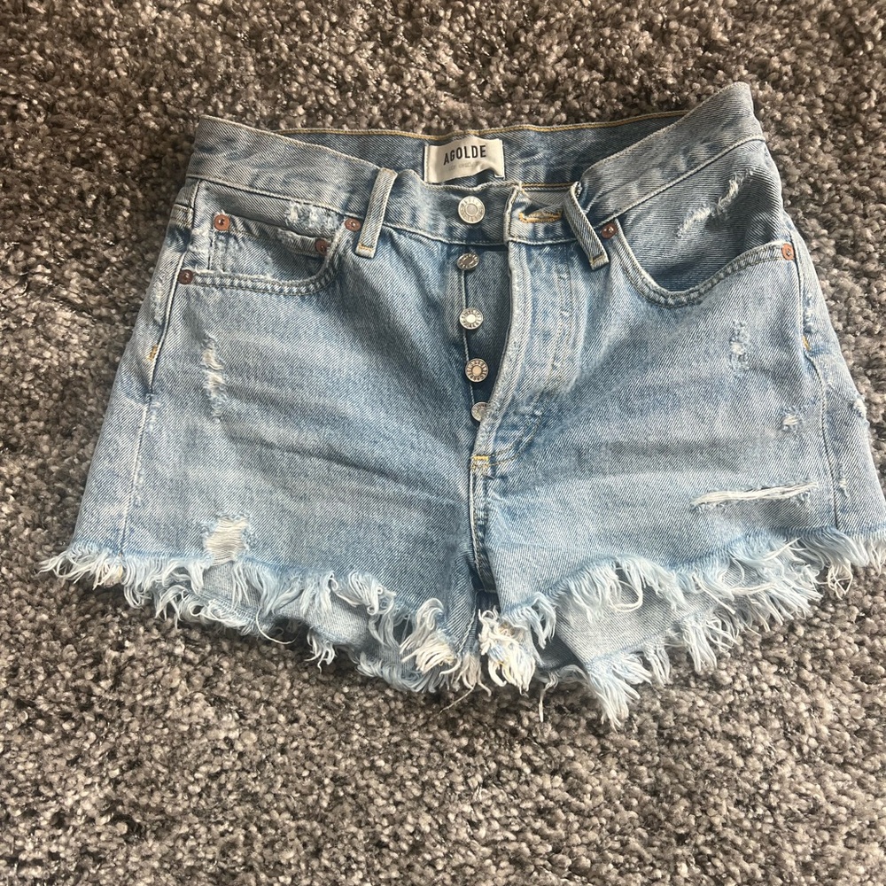 AGOLDE SIZE 24 Denim shorts